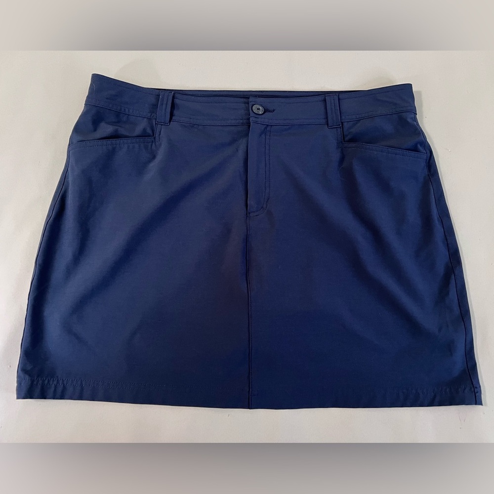 Eddie Bauer Adventurer 2.0 Skort Size 16 Women Blue Pockets Skirt With Shorts‎
